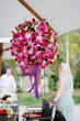 White wedding chapel decorated with beautiful flowers.