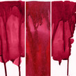 Set of red watercolor abstract hand painted background