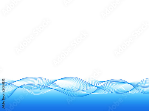 Vector: Blue wavy background Blue wavy background
