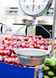 Weight scale in fruit and veg produce area of grocery store