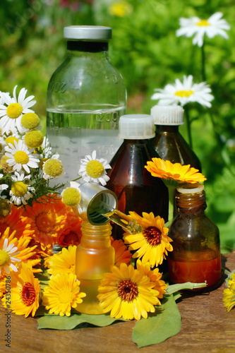 Photo: flower essential oil and tincture flower essential oil and tincture