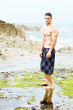 sexy man beach
