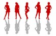 Illustration: Frauen Silhouetten Frauen Silhouetten