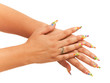 Two women hands