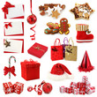 Christmas collection isolated on white background Christmas collection isolated on white background