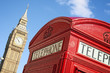 Red Telephone box and Big Ben, London. Red Telephone box and Big Ben, London.