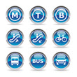 Icônes transports urbains Icônes transports urbains