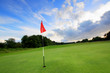 Photo en ligne au meilleur prix Golf course with amazing clouds
