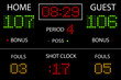 Vector Basketball Scoreboard