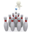 3D guy bowling