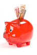 Foto: Rotes Sparschwein Rotes Sparschwein