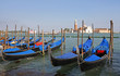 Island and church of San Giorgio Maggiore, Venice, Italy,gondola