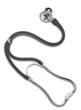 Photo: Stethoscope on white isolated with clipping path Stethoscope on white isolated with clipping path