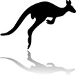 kangaroo silhouette