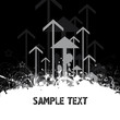 Abstract grunge vector background with arrows Abstract grunge vector background with arrows