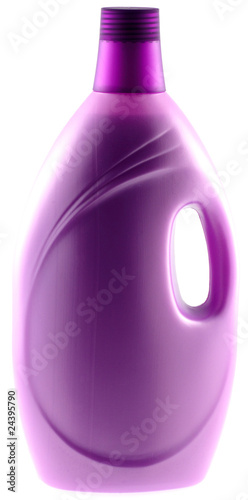 Photo: flacon produit adoucissant rinçage lessive, fond blanc flacon produit adoucissant rinçage lessive, fond blanc