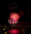 Feuerwerk über dem Rhein Feuerwerk über dem Rhein
