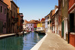 Multi-coloured houses of Venice