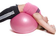 étirements au fitball