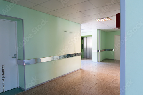 Photo: Hall in hospital Hall in hospital