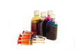 Ink and syringes for refilling cartridges