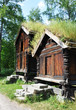 Grass roof shed in Norway