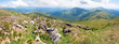 large stones on summer mountainside