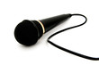 Microphone on a white background