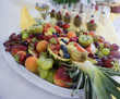Obstteller mit Dersert