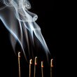 Incense smoke wisps