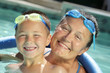 Foto: Grandma and child in the pool Grandma and child in the pool