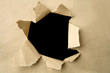 Ripped brown paper