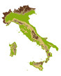 geology vector map of italy isolated on white geology vector map of italy isolated on white