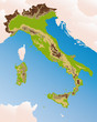 geology vector map of italy