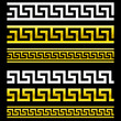 Seamless Greek Key Patterns Vector