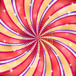 Sunburst s centrom špirálou