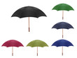 Colored vector umbrellas. Colored vector umbrellas.