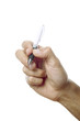 Photo: hand pen isolated hand pen isolated