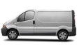 commercial vehicle isolated on white