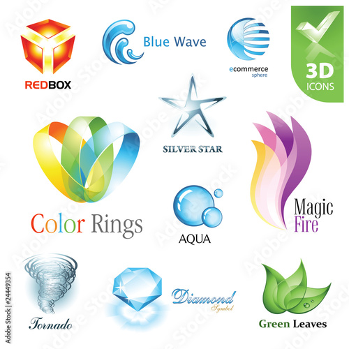 Vector: Set of vector design elements 12 Set of vector design elements 12