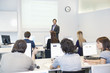 business executives in a training class
