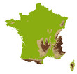 geology vector map of france isolated on white geology vector map of france isolated on white