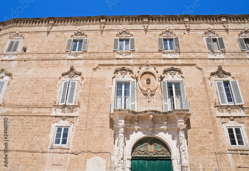 Photo: Palmieri Palace. Monopoli. Apulia. Palmieri Palace. Monopoli. Apulia.