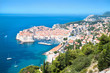 A panoramic view of an old city of Dubrovnik