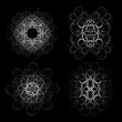 Grunge abstract ornaments