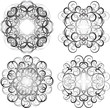 Abstract gothic flourishes