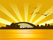 Illustration of cityscape sidney Illustration of cityscape sidney