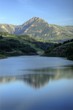 Embalse de Ibiur, con el monte Txindoki al fondo, Gipuzkoa