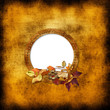 old frame on vintage background