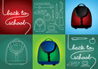 Back to school vector illustration Back to school vector illustration